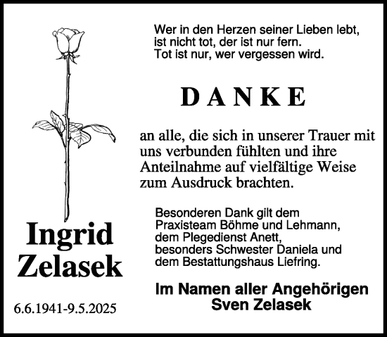 Traueranzeige von Sven Zelasek von WochenKurier